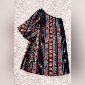 Judith March One Shoulder Geometric Mini Dress Boho